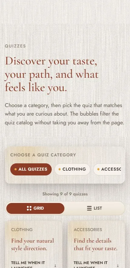 Boho Philosophy mobile view