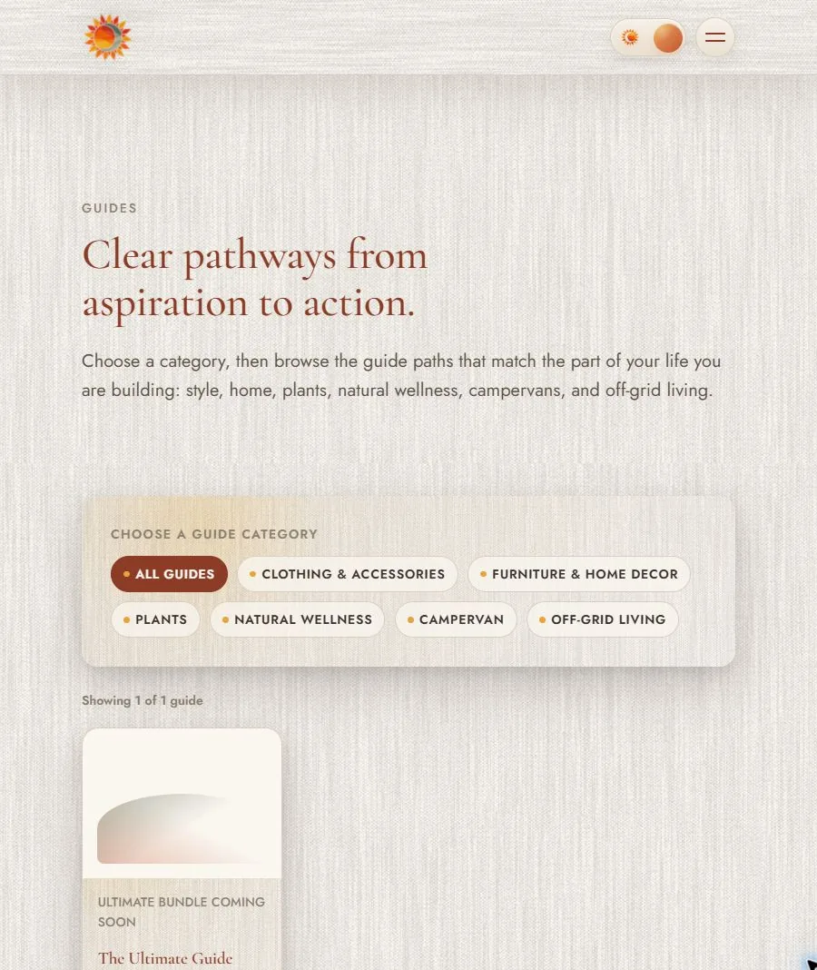 Boho Philosophy tablet view
